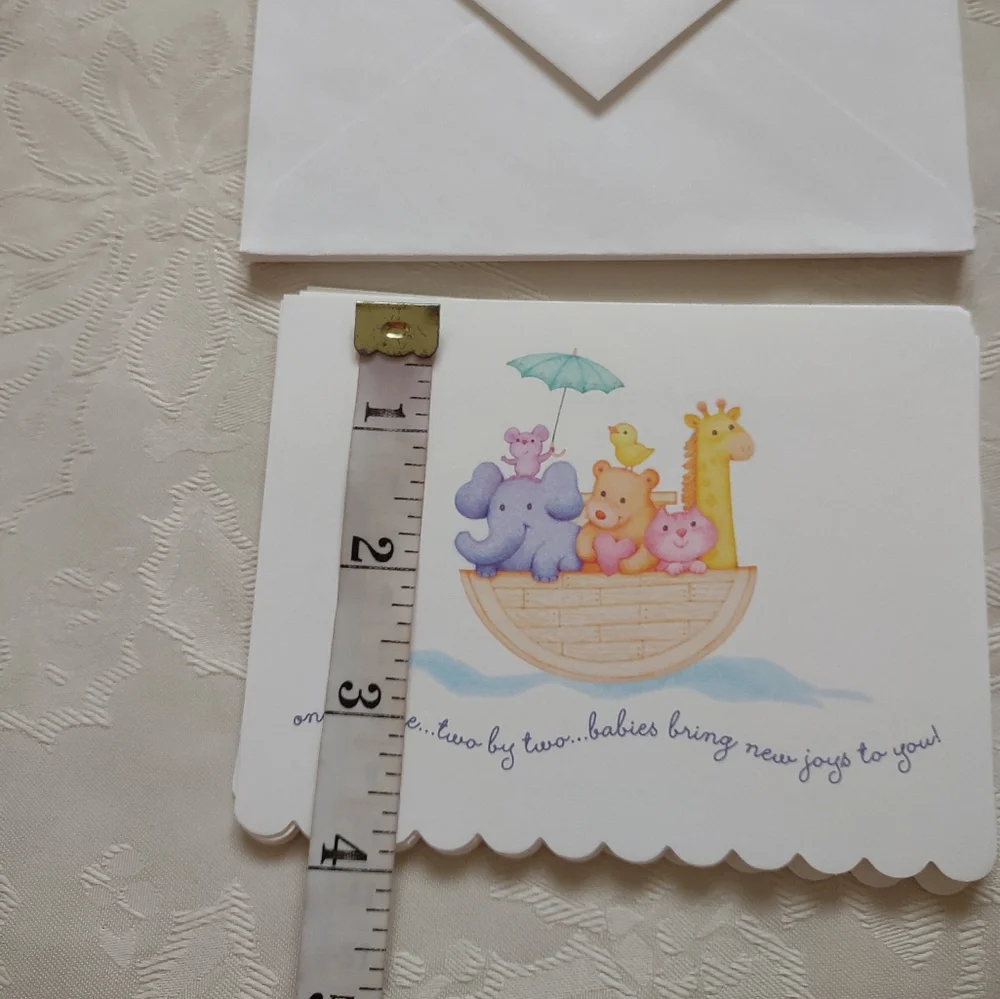 15 baby shower party cards invitations animal print